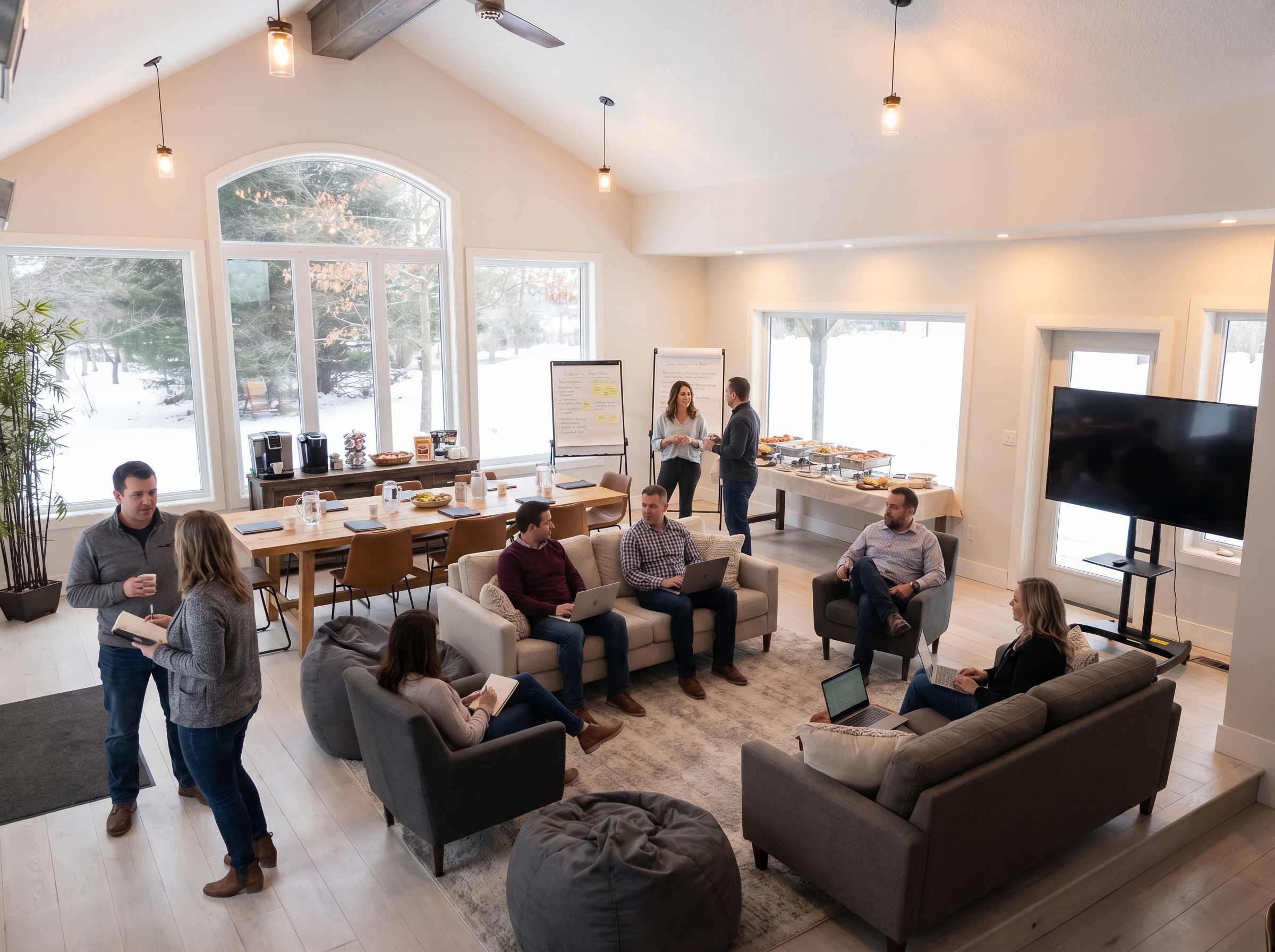 Corporate retreat gifts — laser-engraved wood keepsakes at Fernwood Hills