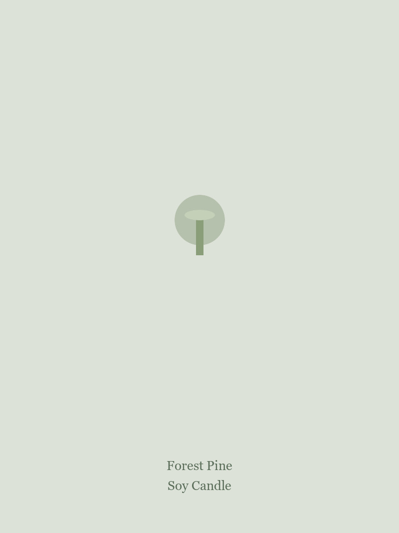 Forest pine soy candle