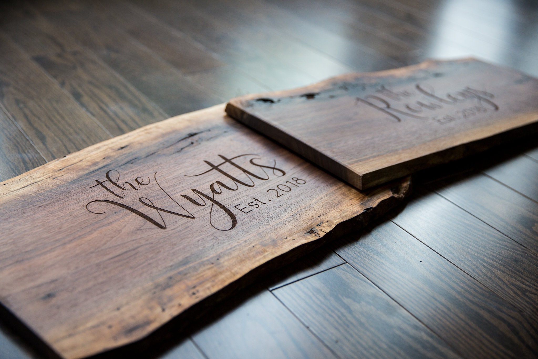 Custom engraved wood sign